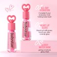 thumbnail image 3 of Julystar Heart Shine Lip Gloss, Hydrating Clear Glitter Lip Oil, Lightweight Non-Sticky Mirror Glass Lip Tint for Plump Juicy Dolphin Lips, 3 of 7