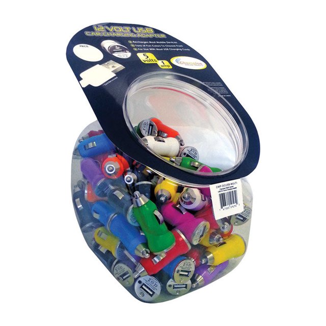 Adaptador AC con cargador USB para coche GetPower multicolor
