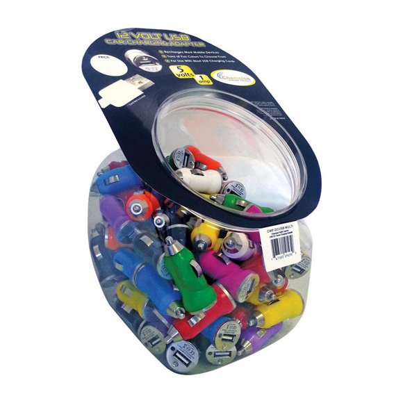 Adaptador AC con cargador USB para coche GetPower multicolor