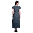 thumbnail image 3 of Moomaya Robe Longue Maxi pour Femmes à Manches Courtes, Robe Formelle/décontractée avec Poches P-TTG, 3 of 6