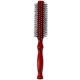 thumbnail image 2 of Wood Round Hair Brush for Home with Nylon Comb Red Color for Scalp Massage and Styling 1PC, 2 of 3