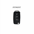 thumbnail image 2 of Car Key Fob Cover Case Protector Zinc Alloy Car Remote Key FOB Cover Case For VW Jetta Passat Golf 3 Button Shell, 2 of 8