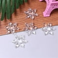thumbnail image 3 of Elegant Snowflake Ornament Glittering Rhinestone for Holiday Crafting and Festive Home Scrapbooking Projects with Acrylic Design 12PCS, 3 of 4