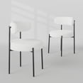 thumbnail image 1 of Yeshouse juego de 2 sillas de comedor tapizadas en chenilla, con respaldo acolchado, diseño moderno de tela suave, ideales para sala, cocina, comedor o decoración de apartamentos, 1 of 7