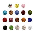 thumbnail image 4 of 100pcs 10mm Disco Clay Beads Round Bead Colorful Rhinestones Beads for Necklace Jewelry Craft Supplies, 4 of 9