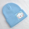 thumbnail image 1 of Sanrio-gorro de punto bordado de Hello Kitty para parejas, sombreros cálidos de otoño e invierno, figuras de Anime, regalos de cumpleaños, 1 of 4
