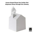 thumbnail image 3 of Umbra Casa Tissue Box Cover - Adorable House Shaped Square Tissue Box Holder For Bathroom, Bedroom Or Office, White, 3 of 3