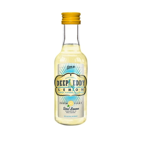 Deep Eddy Lemon Flavored Vodka, 10 Pack 50 ml PET Bottles, 35% ABV