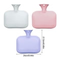 thumbnail image 2 of Bewildely Invierno mujeres hombres cuerpo bolsa de agua caliente recargable reutilizable portátil mano pies vientre calentador hombro espasmos musculares Suministros térmicos Rosado Bewildely HA071786-02, 2 of 6