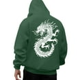 thumbnail image 4 of Sudadera con capucha para mujer, estampada, cuello redondo, manga larga, sudadera con capucha, camiseta, blusa, blusa de poliéster para hombre, 4 of 8