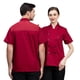 thumbnail image 1 of Ropa de trabajo de chef para hombre, de manga corta, para comedor, hotel, pastelería, cocina, ropa de trabajo de verano blanca de manga larga para mujer, 1 of 1