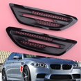 thumbnail image 3 of 1pair Car Side Trim Cover For F10 Sedan 5-series M5 2011-2017 Grille Outlet Frame, B, 3 of 5