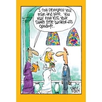 Nobleworks Kiss Bachelor Goodbye Funny / Humorous McCoy Bros Wedding / Marriage Congratulations Card
