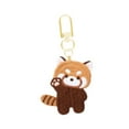 thumbnail image 3 of Adorable llavero de panda rojo, llavero con diseño de dibujos animados para monedero, llavero de animal para Estilo B, 3 of 9