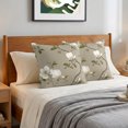 thumbnail image 6 of Pillow Covers 16x16 Set of 2, Spring Floral Throw Pillow Covers Decorative Couch Cushion Cover, Pastoral Summer Botanical Flower Vintage Microfiber Soft Square Pillowcases for Bedroom Living Room, 6 of 9