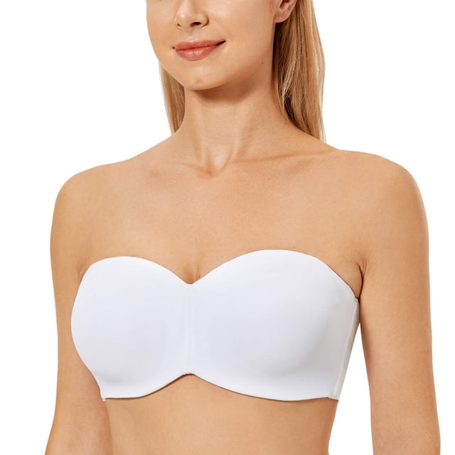 Sostén DELMIRA Strapless Sin Relleno con Aros Minimizer Blanco 34B