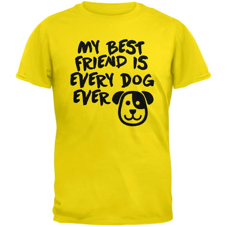 My Best Friend Is Every Dog Ever Yellow Youth (Two Little Girl Best Friends)