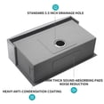 thumbnail image 6 of Kitchen Sink 30 Inch Farmhouse Kitchen Sink - 30"x21"x10" Stainless Steel Apron Front Farmhouse Sink 10 Inch Deep 16 Gauge Single Bowl Kitchen Sink Basin,Stainless Steel Kitchen Sink, 6 of 8