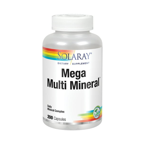 Solaray Mega Multi Mineral 200 Capsules