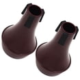 thumbnail image 1 of Luxshiny 2Pcs Brown Lightweight ABS Trumpet Straight Mute Easy Install Trumpet Practice Accessory, 1 of 8
