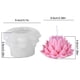 thumbnail image 5 of 3D Lotus Aroma Yeso Vela Molde Silicona Linger Set2544869 (B), 5 of 9