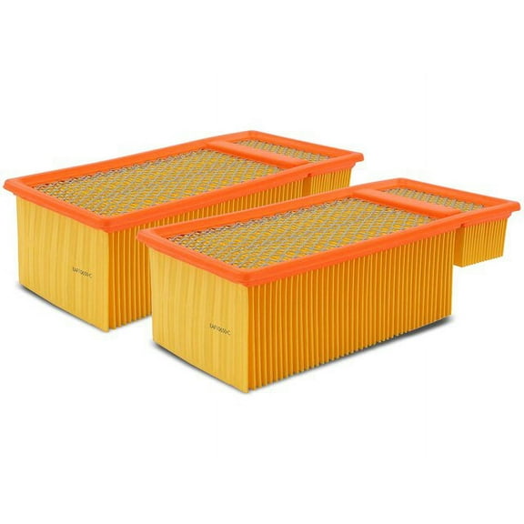 Engine Air Filter Set 2 - Compatible with 2011 - 2016 Ford F-350 Super Duty 6.7L V8 2012 2013 2014 2015