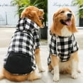 thumbnail image 2 of TELOLY Dog Clothes,Comfortable Fit Dog Jacket,Practical Pocket Warm and Comfortable Dog Sweatshirt,Black White,Xs, 2 of 4
