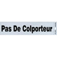 thumbnail image 1 of 2 x 8 Po Signe de Pas de Colporteur Noir de Mylar de Nickel - 6 Pièces, 1 of 1