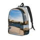 thumbnail image 1 of Disketp Lighthouse print Canvas Backpack Lightweight Travel Daypack Student Rucksack Laptop Backpack-Medium, 1 of 5