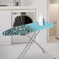 thumbnail image 2 of HELLHERO Light Green Leopard Print Pattern Ironing Board Protector Cover Adjustable Fastener Replacement Ironing Board Cover Elastic Edge for Homes, 2 of 5