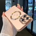 thumbnail image 4 of Magnetic Case for iPhone 13 Pro Max Phone Case for Women, Cute Love Heart Soft Magsafe Case, Raised Full Camera Lens Protection for iPhone 13 Pro Max Phone Case Magsafe (6.7")- Pink, 4 of 13