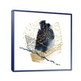 thumbnail image 3 of Designart 'Underwater Marine Life With Gold Shell Line Art' Farmhouse Framed Canvas Wall Art Print, 3 of 4