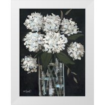 Sherrill, Kate 19x24 White Modern Wood Framed Museum Art Print Titled - White Hydrangeas I