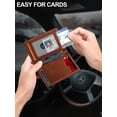 thumbnail image 3 of Billetera ZALVEX de piel delgada con bloqueo RFID para 12 a 15 tarjetas para hombre, 3 of 7