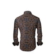 thumbnail image 2 of Mens PREMIERE Long Sleeve Button Down Dress Shirt MULTI COLOR ABSTRACT CHAIN, 2 of 3