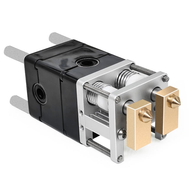Methold Cabezal de boquilla extrusora doble para impresora 3D, boquilla de 0,4mm, accesorio para máquina de impresión 3D para Ultimaker 2 Kits de mantenimiento de impresoras