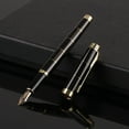 thumbnail image 6 of Luxury Men's Grid Fountain Pen 0.5mm Nib Business Writing Signing Calligraphy Pens Office Stationery, 6 of 13