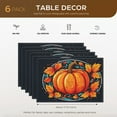 thumbnail image 2 of Fall-featured Placemat for Kitchen Restaurant Dining Table Set Of 6 17.7" X 13" Non-Slip Bright Colors Circle Sticker Mats Fade-Resistant Heat-Resistant Placemat, 2 of 5