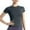 Dark Gray, variant on Jamicy T Shirts for Women Summer Wear Women Elastic Workout Shirts Breathable Compression Quick Dry Gym Lightweight Basic Fitted Tops Casual Sports Tops T-Shirt