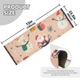thumbnail image 5 of Yayeee Hallway Runner Rug 2'x6' Non Slip Machine Washable with Rubber Backing, Beige Christmas Snowman, 5 of 8