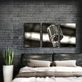 thumbnail image 3 of IDEA4WALL Framed Canvas Wall Art for Living Room, Bedroom Microphone Canvas Prints for Modern Home Decoration Ready to Hang, 3 of 4