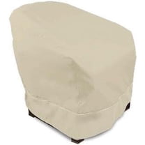 Eevelle Meridian Patio Arm Chair Cover  Marinex Marine Grade Fabric Durable 600D Polyester - Outdoor Lawn Furniture Chair Covers - Weather Protection - 37"H x 35"W x 40"D - Khaki