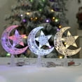 thumbnail image 7 of 8.07x5.51 in Glowing Moon Pentagram Tree Topper Christmas Decoration for Holiday Home Office Party Indoor Outdoor Festive Xmas Dcor, Lazyguy, J, 7 of 7