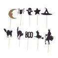 thumbnail image 1 of 14 Pcs Halloween Cake Toppers Funny Cartoon Halloween Elements Cupcake Toppers Food Fruit Picks Halloween Ghost Festival Dessert Toppers, 1 of 2
