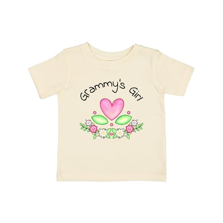 

Inktastic Grammy s Girl- Heart Flowers Gift Baby Girl T-Shirt