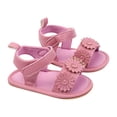 thumbnail image 5 of Zshosam Baby Sandal Toddler Baby Boys Girls High-Top Sandals Leather Summer Anti-Slip Soft Sole Sandal Shoes Newborn First Walking Shoes Outdoor Shoes Size 5,(Pink Infant 5), 5 of 5