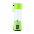thumbnail image 2 of Licuadora portátil, Mini vaso de batidora, mezclador Personal de frutas, exprimidor eléctrico de 400ml, exprimidor de cítricos para ejercicio, Verde, 2 of 9