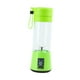 thumbnail image 2 of Licuadora portátil, Mini vaso de batidora, mezclador Personal de frutas, exprimidor eléctrico de 400ml, exprimidor de cítricos para ejercicio, Verde, 2 of 9