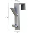 thumbnail image 3 of Deflecto Plastic Partition Hooks 2 Hooks - for Garment - Gray - 2 / Pack, 3 of 4
