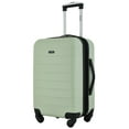 thumbnail image 3 of Wrangler 2-Piece Expandable Rolling Hard Side Carry-on Spinner Set with Cup Holder, Desert Sage, 3 of 12